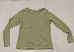 Roadster Cream Long Sleeves T Shirt Women