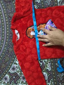 Cute Red Girl&#39;s sweatshirt for 2-4 years