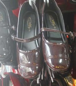 Coffee Brown Patent Leather Mary Janes