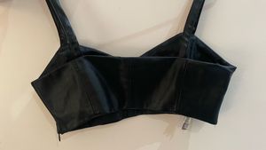 Zara Faux Leather crop top