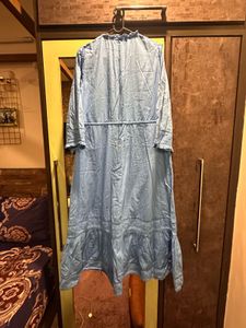 Imported Blue Dress With Minor Problem