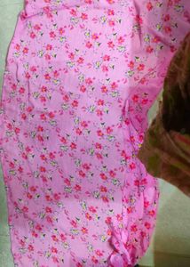 pink anarkali suit set