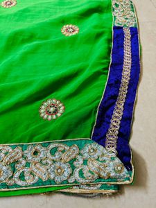 Velvet Border Saree