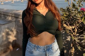 Green Crop Top
