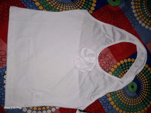 Elegant White Halter Top