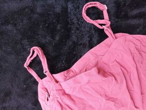 Dusty Rose Tie-Up Mini Dress