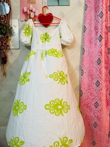 Beautiful Green Birthday Dress Sawan Special