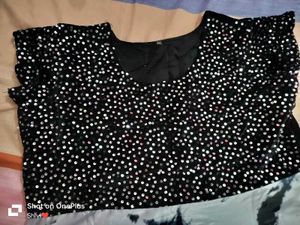 Black And White Gawn Kurti