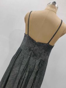 Elegant Gray Maxi Dress