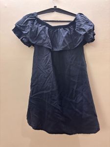 Off-Shoulder Blue Dress