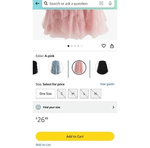 Pink Tulle Skirt