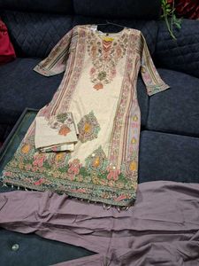 Elegant Floral Print Kurta Set xl