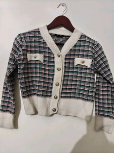 Tweed crop Cardigan