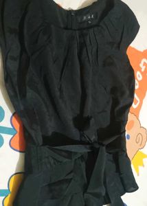 Black Milkmaid Top