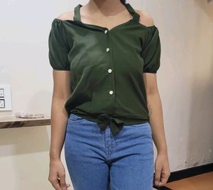 Green A- Line Top 👕