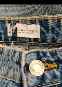 ZARA Blue Distressed Jeans