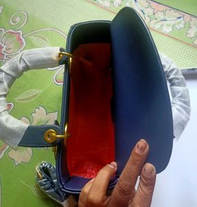 Elegant Navy Blue Handbag