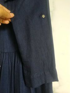 Pantaloons Juniors Nevy Blue Shirt Dress