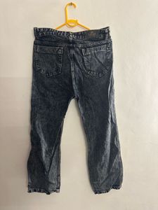 Dark Grey Straight Jeans