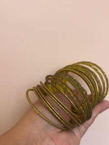 Mehendi Color Full Bangles Set