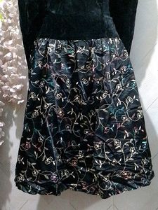 Beautiful Winter Velvet Dress Large Size