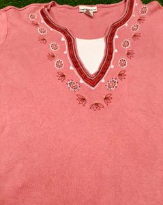 Imported Elegant Embroidered Sweater