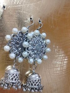 Pearl Jhumka Earrings