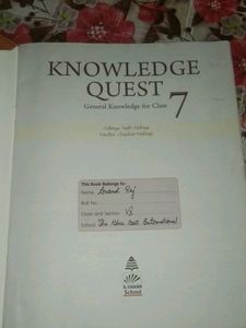 Class 7 CBSE Knowledge Quest Book By S.CHAND