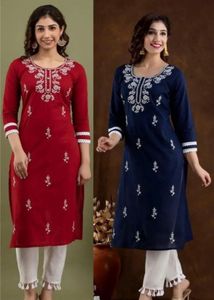 Chikan Embroidered Kurti