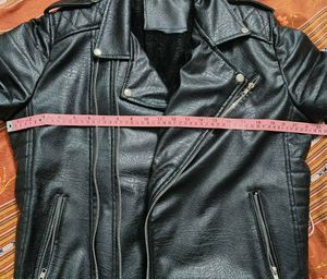 Black Faux Leather Moto Jacket