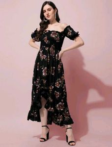 Floral Off-Shoulder Dress