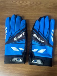 New Biker Gloves Blue And Black