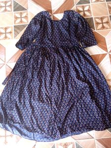 Elegant Navy Blue Dress