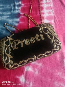 Personalized Embroidered Clutch