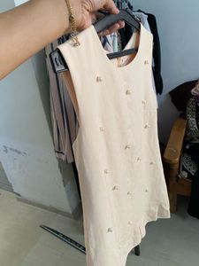 Cute Pearl Embellished Dress