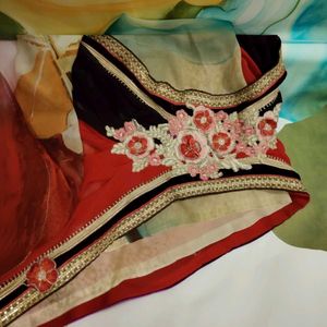 Embroidered Saree - Elegant Design
