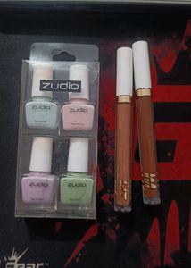 Combo Of Lipstick And Nailpaint