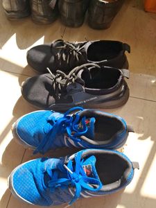 Used Running Shoes - Blue &amp; Black