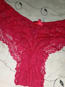 Red Lace Thong
