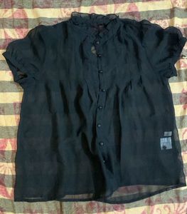 Beautiful Black See Through Top