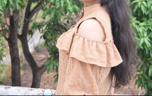Brown Asthetic Top