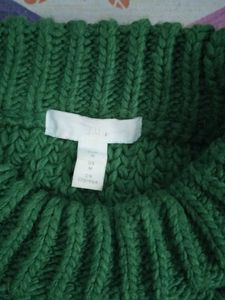 Oversized Green Knit Sweater