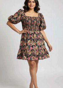 Floral Print Mini Dress