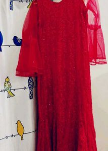 Elegant Red Ethnic Gown