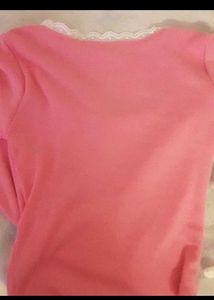 FREE DELIVERY Ribbed Pink Long Sleeve Top