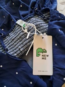 Navy Blue Polka Dot Dress