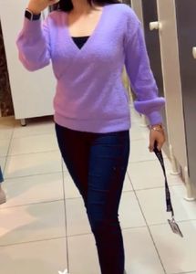 Bebe Lavender Sweater- Used Once- Bust 34/36