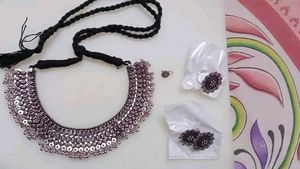 Unique Silver Tone Earrings