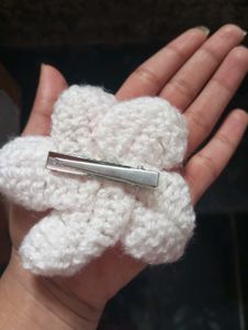 Crochet Flower Hair Clip