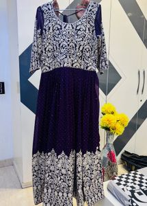 Purple Anarkali Kurta
